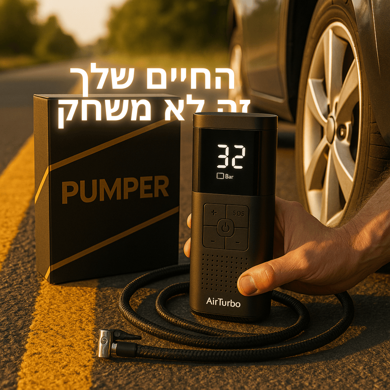 משאבה ניידת עוצמתית - ™AirTurbo
